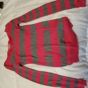 Sweater gray and pink size small